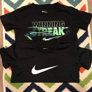Two Nike shirts. Boys size 6❤️
